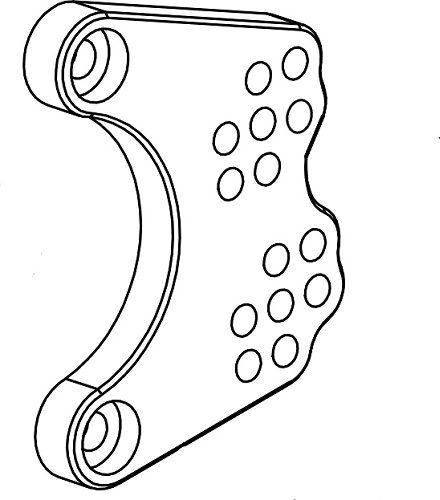 Bonamici mounting plate for footrest system, gearbox side