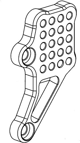 Bonamici mounting plate for footrest system, gearbox side