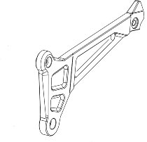 Bonamici mounting plate for footrest system, gearbox side