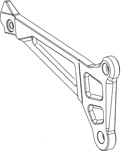 Bonamici mounting plate for footrest system, brake side