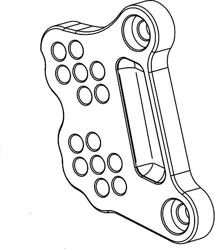 Bonamici mounting plate for footrest system, brake side