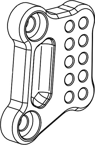 Bonamici mounting plate for footrest system, gearbox side