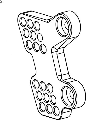 Bonamici mounting plate for footrest system, brake side