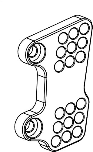 Bonamici mounting plate for footrest system, gearbox side