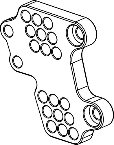 Bonamici mounting plate for footrest system, brake side