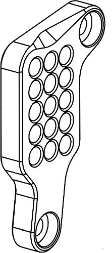 Bonamici mounting plate for footrest system, gearbox side