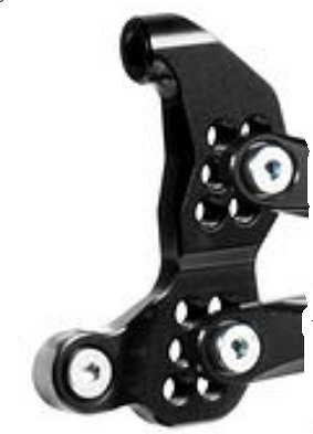 Bonamici mounting plate for footrest system, gearbox side