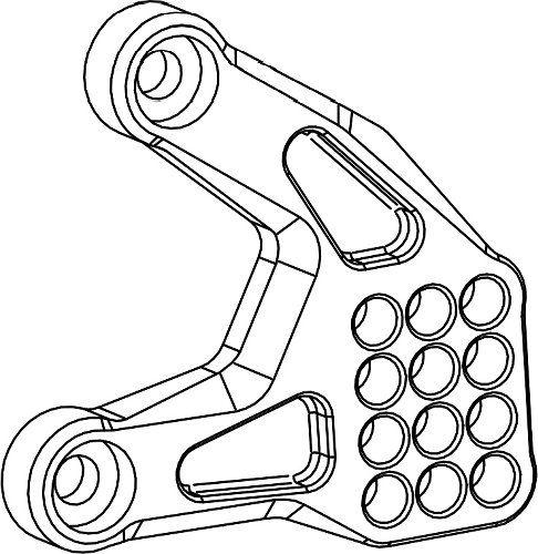 Bonamici mounting plate for footrest system, gearbox side