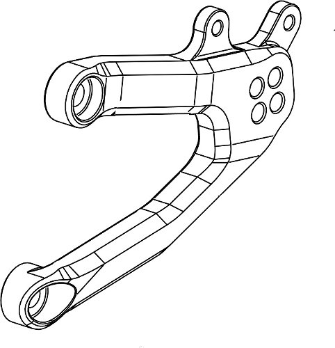 Bonamici mounting plate for footrest system, gearbox side