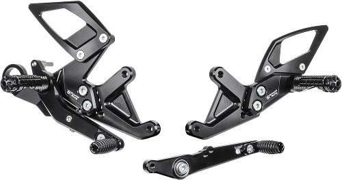 Bonamici footrest systems, adjustable, BMW S 1000 RR