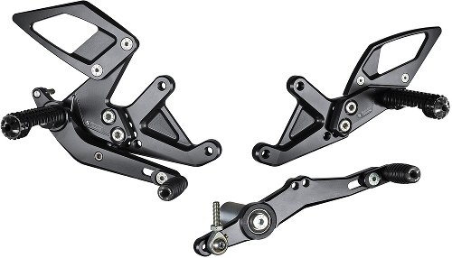 Bonamici footrest systems, adjustable, BMW S 1000 R