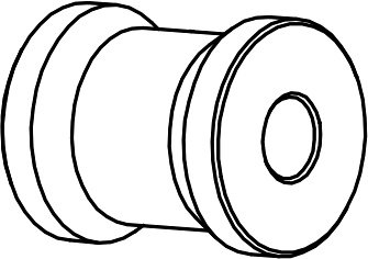 Bonamici Distanziale 33mm per sistemi di poggiapiedi/lato