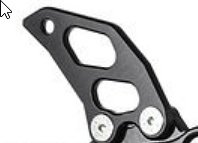 Bonamici Racing heel plate for footrest systems brake side -