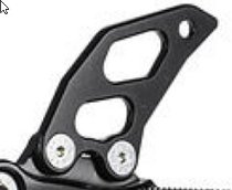 Bonamici Racing heel plate for footrest systems, gearbox
