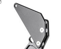 Bonamici Racing heel plate for footrest systems, brake side,