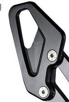 Bonamici Racing heel plate for footrest systems, brake side,