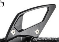 Bonamici Racing heel plate for footrest systems, gearbox