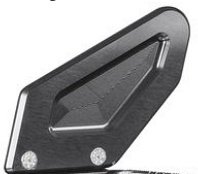 Bonamici Racing heel plate for footrest systems, gearboxes,