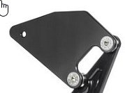 Bonamici Racing heel plate for footrest systems, brake side,