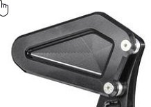 Bonamici heel plate for footrest systems, Brakss. Honda CBR