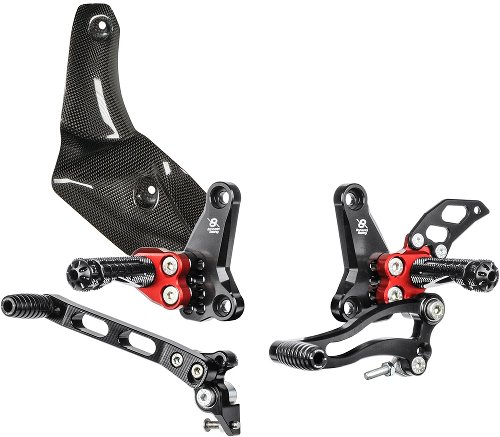 Bonamici footrest systems, adjustable Ducati Streetfighter