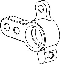 Staffa Bonamici, ricambio per pedana Ducati 748/ 749/ 916/