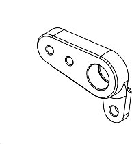 Bonamici Halter, Ersatzteil für Fußrastenanlage MV F3/