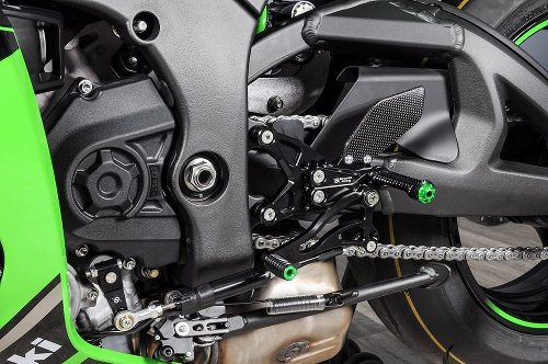 Estriberas Bonamici, regulables Kawasaki ZX-10R 2016&gt;