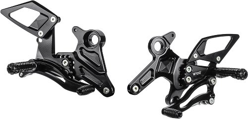 Bonamici footrest systems, adjustable Kawasaki Z 650/Ninja