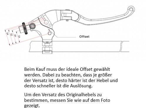 Bonamici Racing  Kupplungshebel Offset 24mm