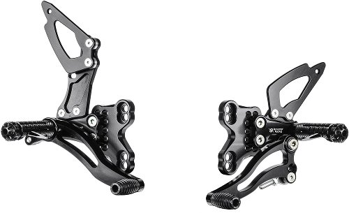 Bonamici Racing footrest systems, adjustable Suzuki GSX-R