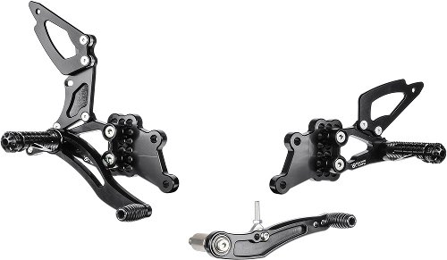 Bonamici Racing footrest systems, adjustable Suzuki GSX-R