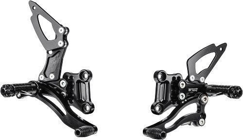 Bonamici Racing footrest systems, adjustable Suzuki SV 1000