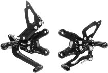 Bonamici Racing footrest systems, adjustable Suzuki GSX-S