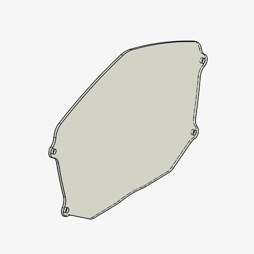 Bonamici, replacement glass for instrument guard, Aprilia RS