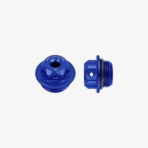 Bonamici Racing, bouchon d'huile universel M22x1,5/ bleu /