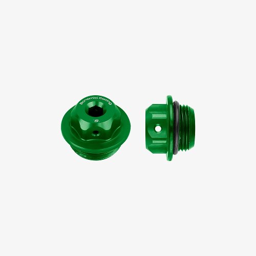 Bonamici Racing, Universal oil cap M22x1.5/ Green / Ducati