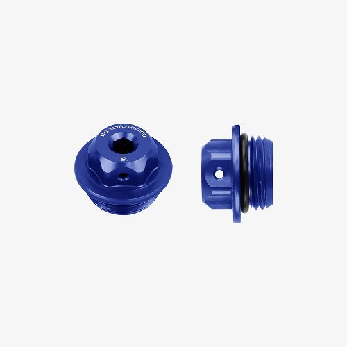 Bonamici Racing, Tapón de aceite universal M24x2 - Azul /