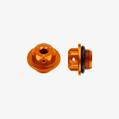 Bonamici Racing, tappo olio universale M20x1.5- Arancione /