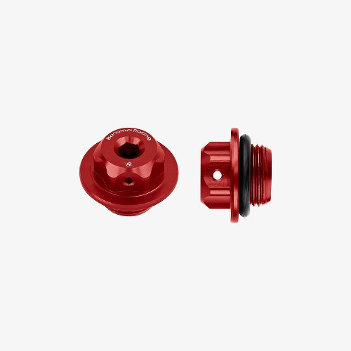 Bonamici Racing, universal oil cap M20x1.5- red / Suzuki