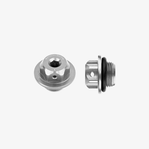 Bonamici Racing, tappo olio universale M20x1.5- Argento /