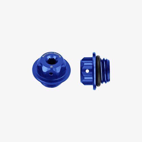 Bonamici Racing, bouchon d'huile universel M20x2,5- bleu/