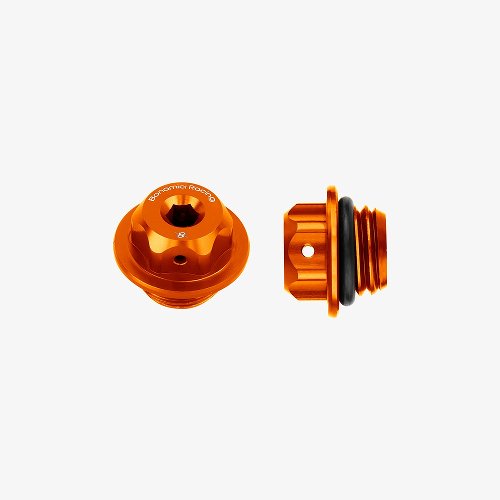 Bonamici Racing, universal oil cap M20x2,5- Orange/ Ducati