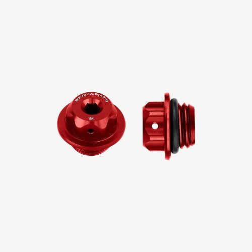 Bonamici Racing, universal oil cap M20x2,5- red/ Ducati