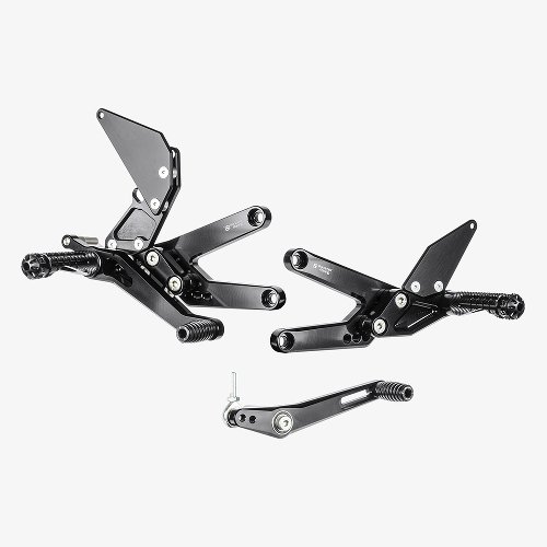 Bonamici footrest systems, adjustable Triumph Daytona 675