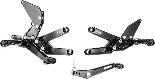 Bonamici footrest systems, adjustable Triumph Daytona 675