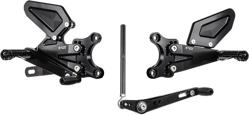 Bonamici Racing footrest systems, adjustable Triumph Street