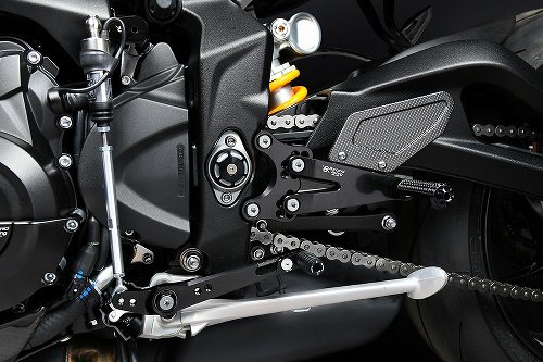 Bonamici Racing Aluminum rearsets Triumph Street Triple 765