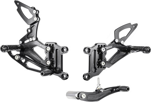 Bonamici Racing footrest systems, adjustable Yamaha YZF R1