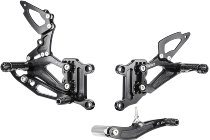 Bonamici Racing footrest systems, adjustable Yamaha YZF R1